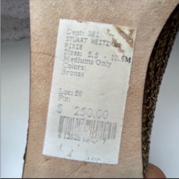 Stuart Weitzman Gabby Gold Sequin Ballet Flat - Picture 4 of 9